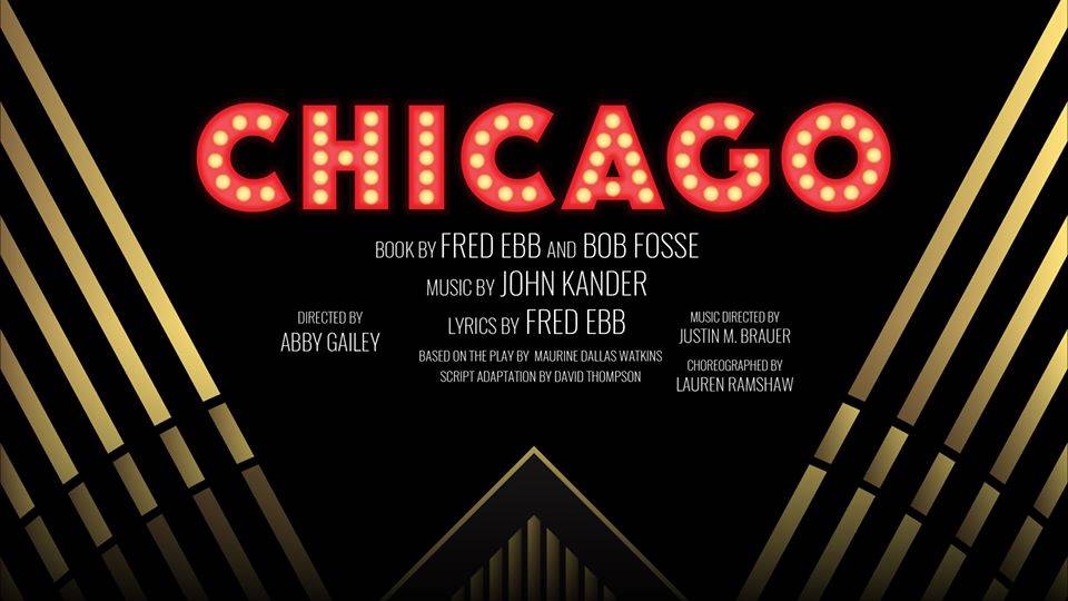 Top image: Promotional poster for the canceled 2020 Parkland Theatre production of Chicago. Image from Facebook.