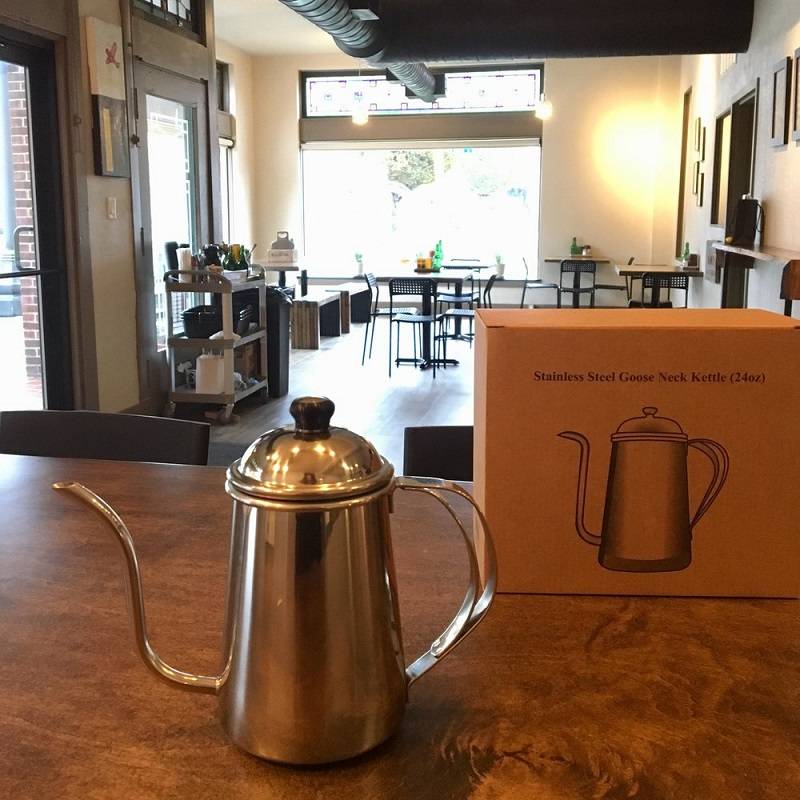 Coffee kettle on sale through the Page Roasting Company website. Photo provided by Erin Erdman.