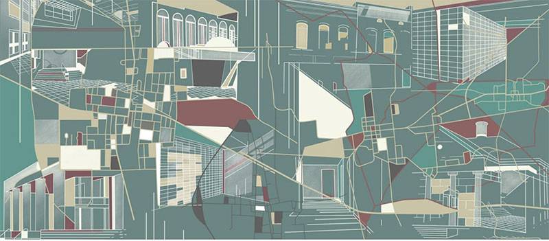 Image: Constructed Places in Mental Spaces, Rachel Melton, 2020. Digital illustration from website.