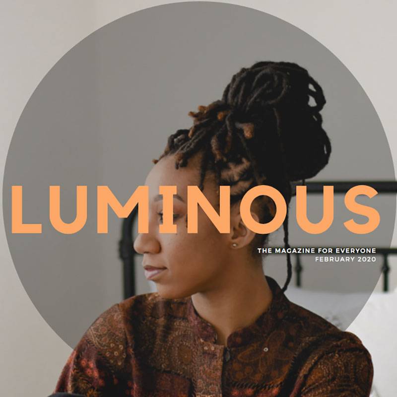 Image: February 2020 cover of Luminous magazine. Image from Facebook.