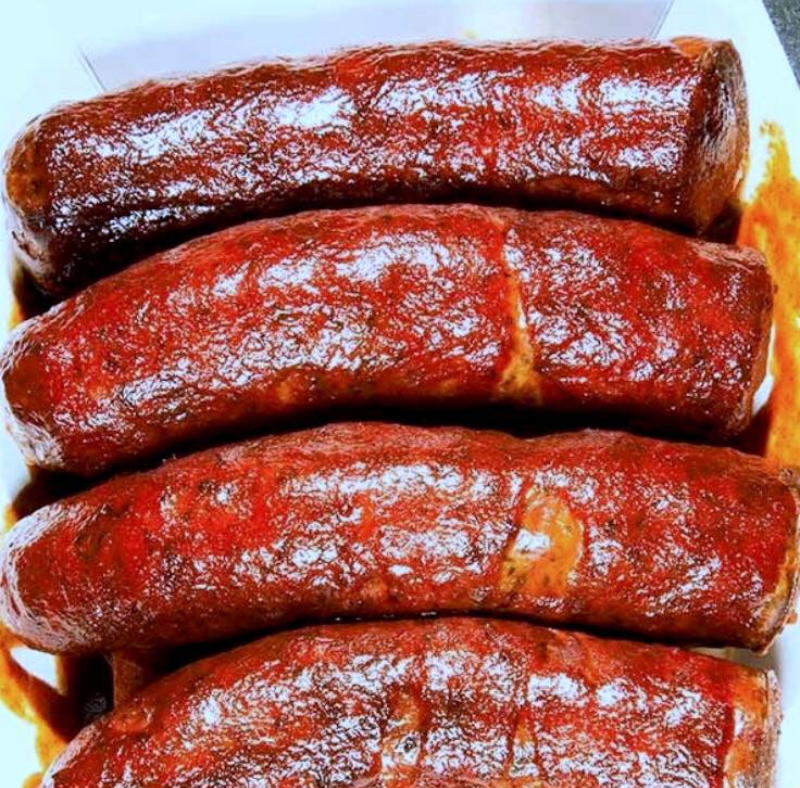Hot links. Photo from Wood N' Hog Facebook page.