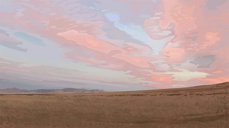 Image: Nevada desert sky study by Patrick Earl Hammie. Image from Instagram.