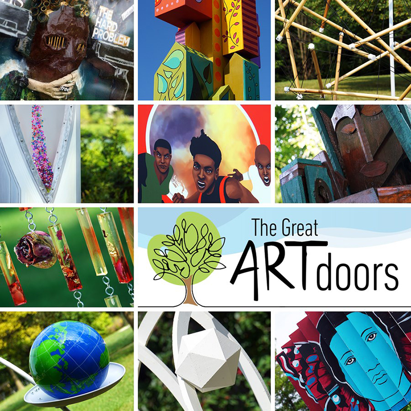 Photo collage of the ten chosen artworks for the new Great ARTdoors project. Photo from Facebookl