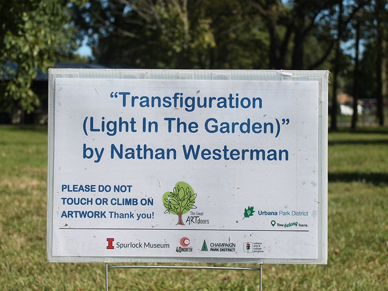 A picture of the sign announcing 