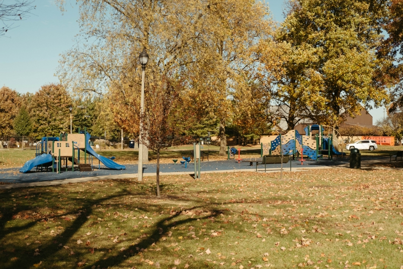 a large children's playground 