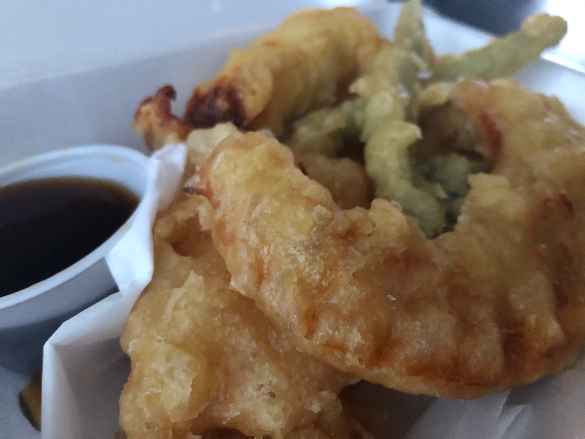 A close up of the vegetable tempura appetizer from Sushi Kame. Photo by Alyssa Buckley.