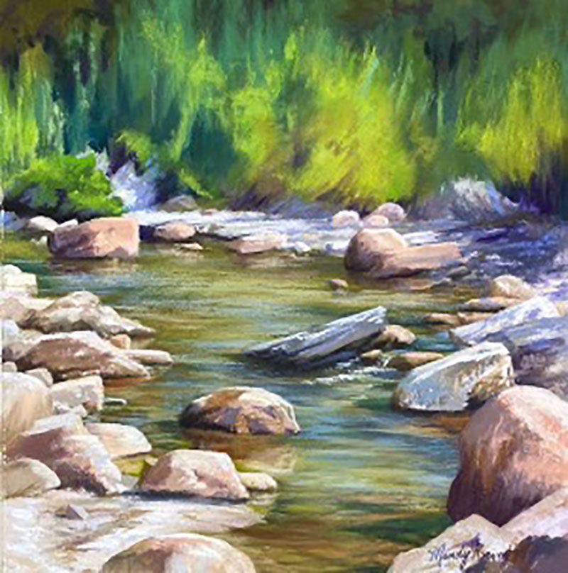 Mandy Roeing, Sabino Stream. Â© 2021. Image from the Springer Cultural Center website.
