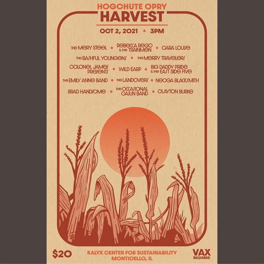 Promotional poster for Hogchute Opry Harvest.