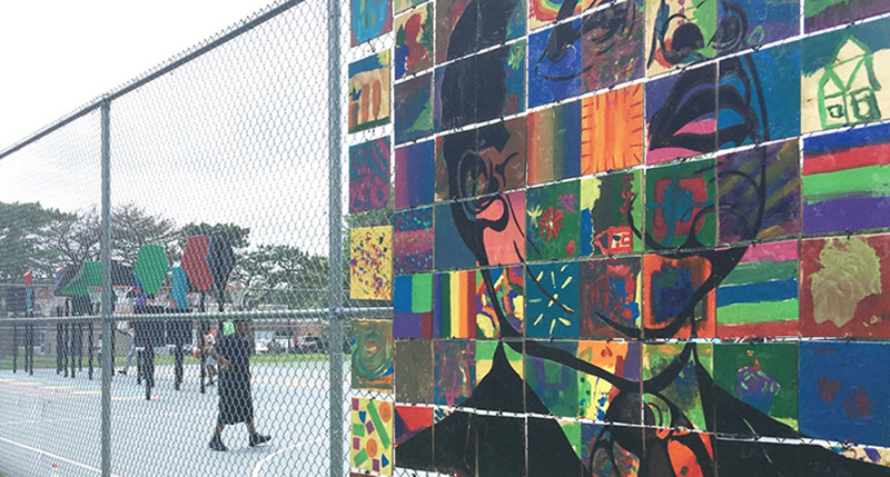 Photo of Lisa Kesler's mural at King Park. Photo from Kesler's website.
